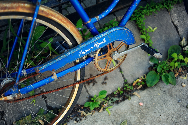 fixing a rusty bike chain